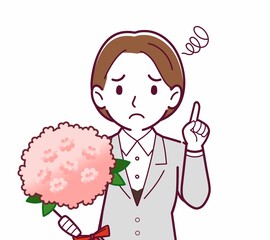 新人の会社員の女性