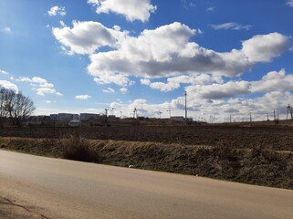 wind turbines in the desert