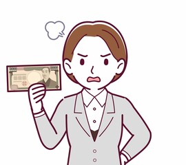 新人の会社員の女性