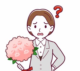 新人の会社員の女性