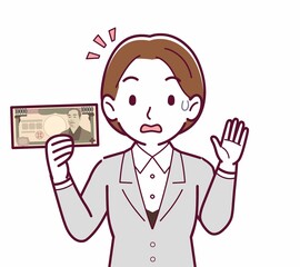 新人の会社員の女性