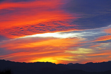 Obraz premium glory sunset with cloud