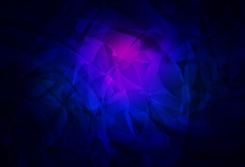 Fototapeta premium Dark Pink, Blue vector background with abstract shapes.