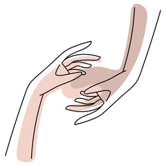 hands female contemporary