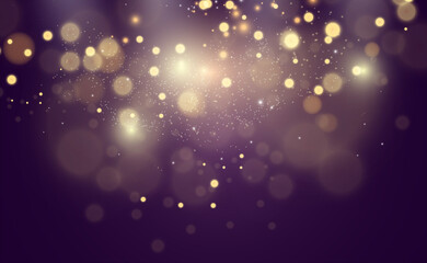 Beautiful sparks shine with special light. Vector sparkles on a transparent background. Christmas abstract pattern. A beautiful illustration for the postcard. The background for the image. Luminaries.