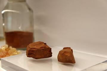 red ochre, a natural pigment used since ancient times