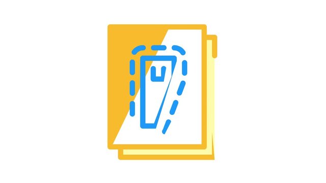 sewing pattern color icon animation