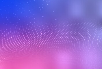 Light Purple, Pink vector Illustration with set of shining colorful abstract circles.