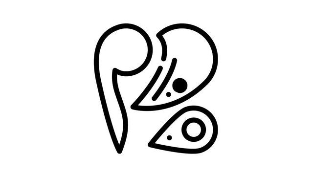 patterns set black icon animation