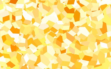 Light Orange vector backdrop with hexagons.