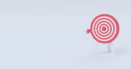 realistic aim and arrows isolated on blue