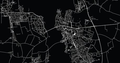 Urban vector city map of Frederikssund, Denmark