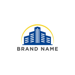 Fototapeta premium sun city logo design vector element
