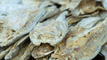 Group of dried fish natural preservatives of fish