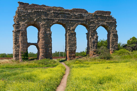 Ruins In Parco Degli Acquedotti - Rome, Italy