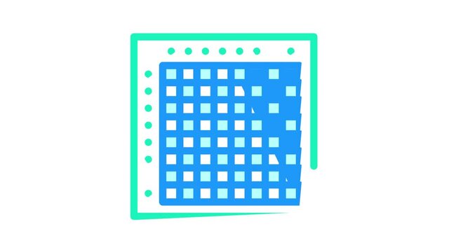 japanese crossword color icon animation