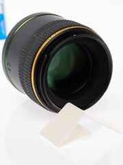 clean the camera lens with a cleaning cloth