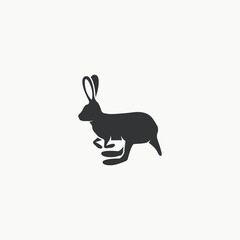 Rabbit icon graphic design vector illustration