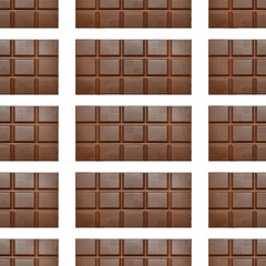 A bar of milk chocolate. background for the design. sweet dessert.
