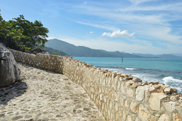 A walk along the Caribean Sea in Labadee, Haiti
