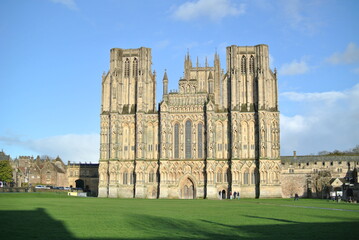 Obraz premium Wells Cathedral West Face