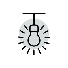 Illustration Vector graphic of bulb icon
