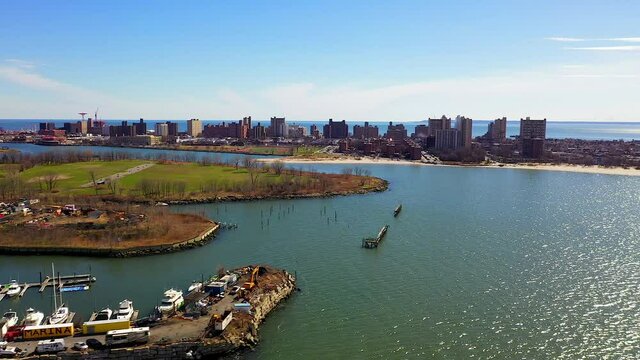 Aerial View of Apartment Buildings in Coney Island - Part 2