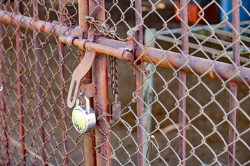padlock on the fence