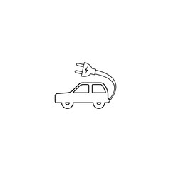 Electric car icon