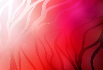 Light Red vector texture with bent lines.