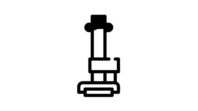 anthropometry tool black icon animation
