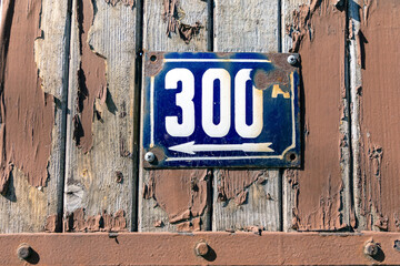 Number 300 the number of houses apartments streets