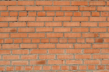 Old orange brick wall background 
