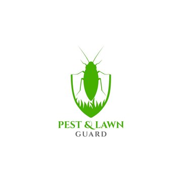 Pest And Lawn Guard Logo Design Vector