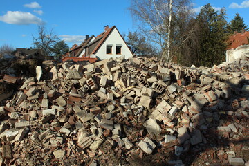 Haus im Abbruch