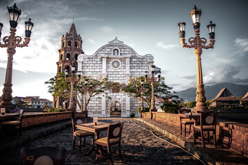 Beautifully reconstructed Filipino heritage and cultural houses that form part of Las Casas...
