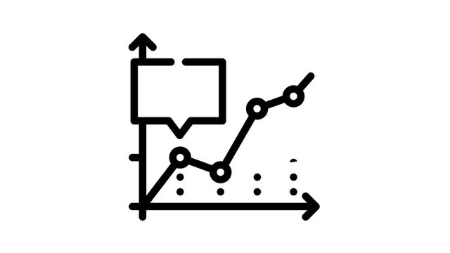 ipo initial public offering infographic black icon animation