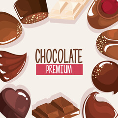 chocolate products around