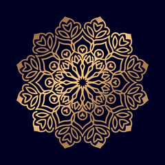 Vintage Flower Mandala decorative elements pattern vector illustration for Henna Mehndi
