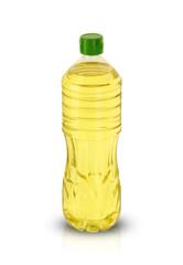 plastic bottle with oil