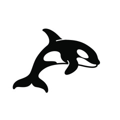 Cartoon killer whale. Vector illustration. © Lili Kudrili