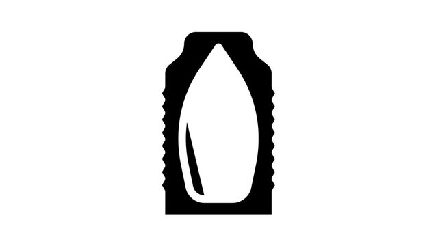 gynecological suppositories glyph icon animation