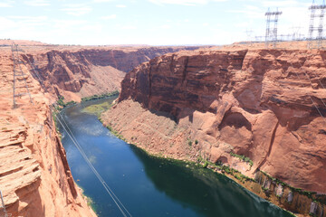 Arizona USA Grand Canyon National Park Colorado River top view