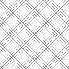 Seamless geometric pattern . Black on white background .Average thickness lines .