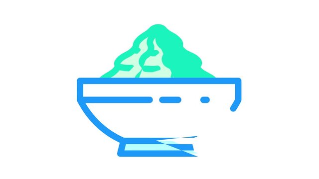 wasabi sauce color icon animation