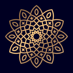 gradient Color mandala ornament theme Unique floral print  design