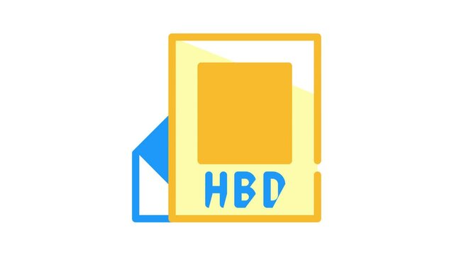happy birthday photo frame color icon animation