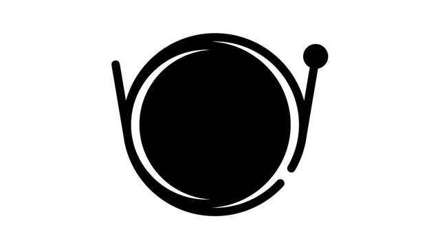 springs for violin black icon animation