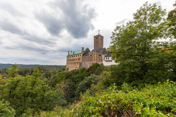 Fototapeta na wymiar Scenic view on the Wartburg near Eisenach