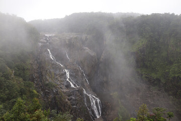 waterfall in the mist